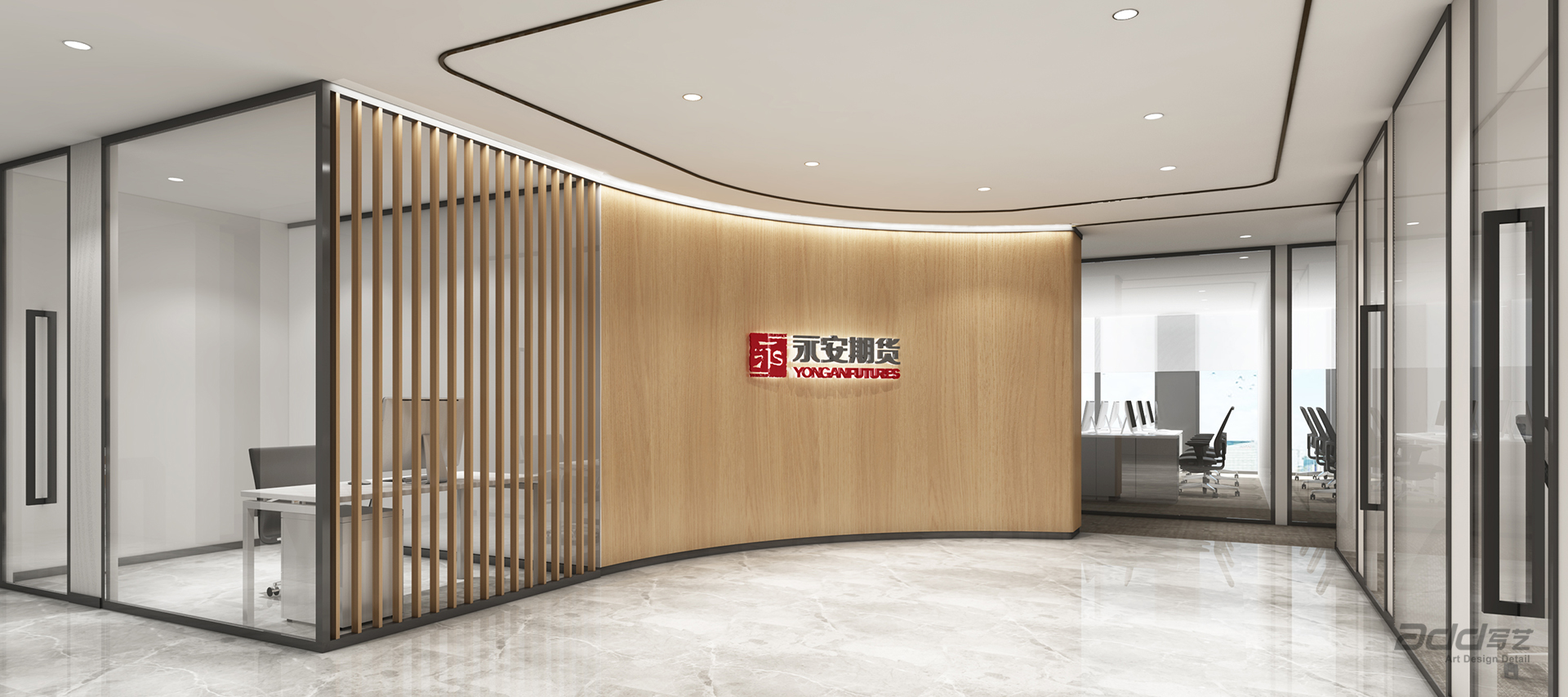 財通證券寫(xiě)字樓裝修-前廳2-pc