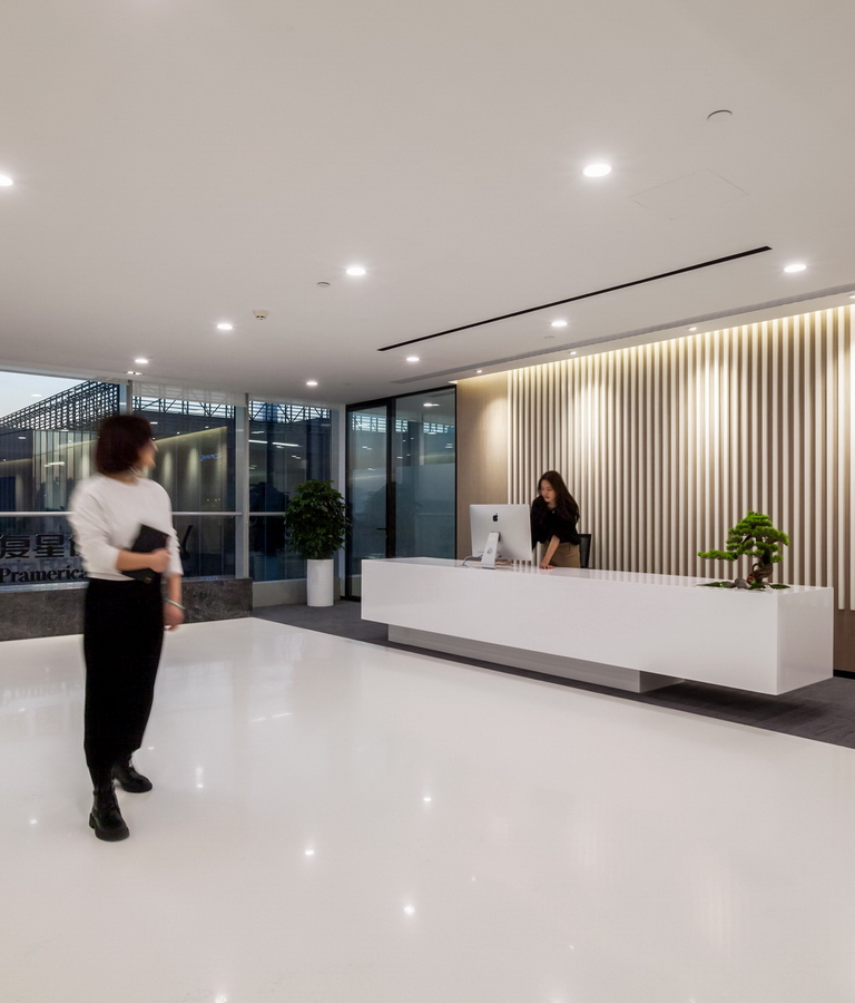 復星保德信辦公室設計 前廳實(shí)景圖-pc
